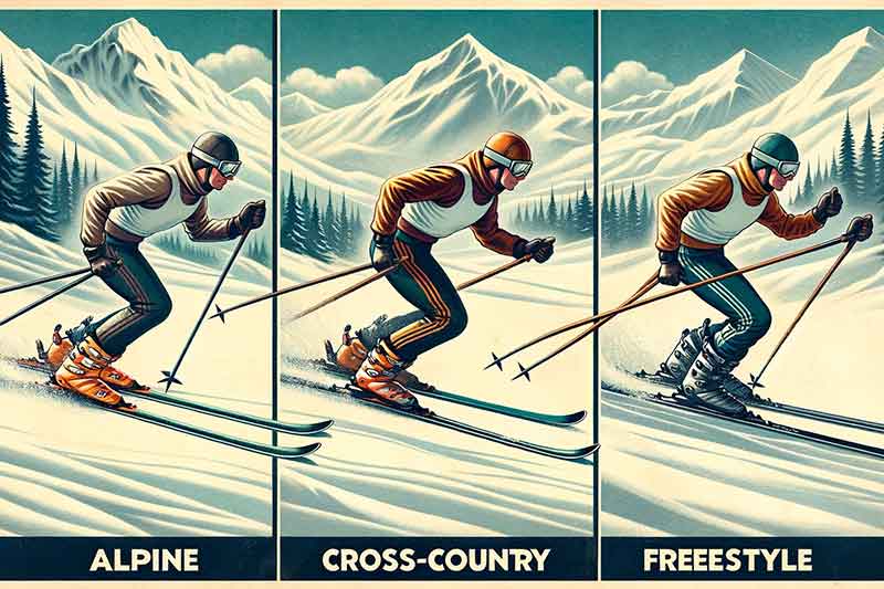 Skiløbsstilarter: Alpint, langrend og freestyle